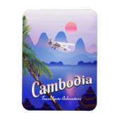 Kambodscha 'Reise ins Abenteuer' Magnet (Vertikal)