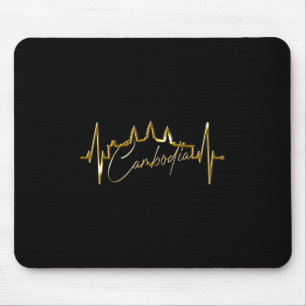 Kambodscha Skyline Heartbeat Siem Raep I Liebe Ang Mousepad