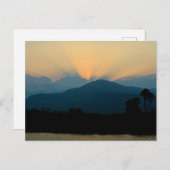 Kambodscha - sunset Kampot Postkarte (Vorne/Hinten)