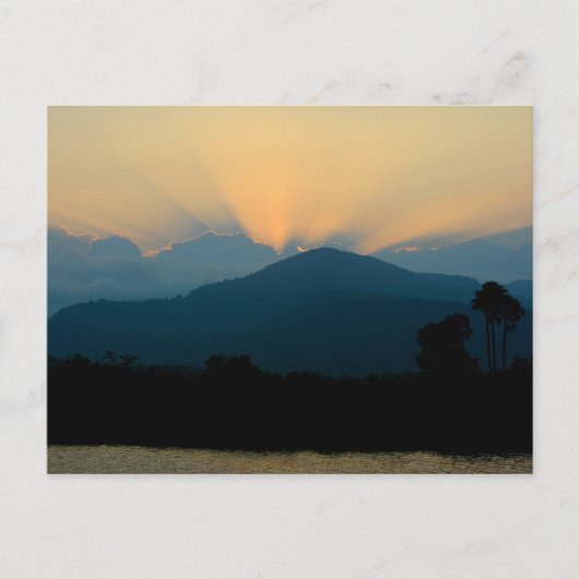 Kambodscha - sunset Kampot Postkarte (Vorderseite)