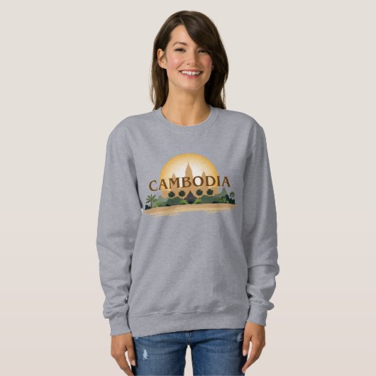 Kambodscha Sweatshirt (Vorne ganz)