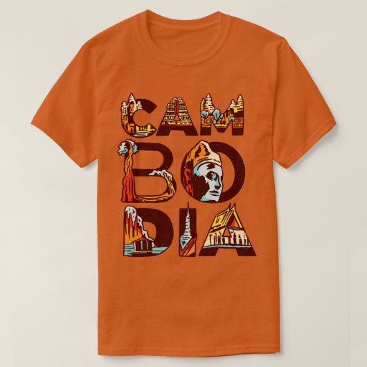 Kambodscha T-Shirt (Design vorne)