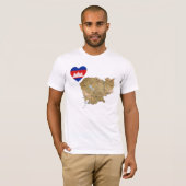 Kambodscha - T - Shirt für Flaggen (Vorne ganz)
