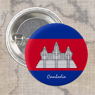 Kambodscha-Taste, patriotische kambodschanische Fl Button