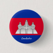 Kambodscha-Taste, patriotische kambodschanische Fl Button (Vorderseite)