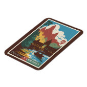 Kambodscha Temple Illustration Kunst, Dichtung und Magnet (Linke Seite)