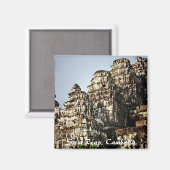 Kambodscha Temple Ruins Magnet (Vorderseite/Rückseite)