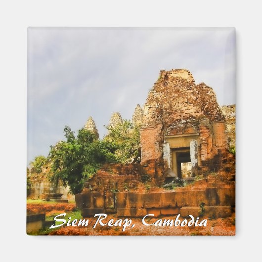 Kambodscha Temple Ruins Magnet (Vorne)