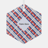 Kambodscha und Kambodscha - Personalisierte Flagge Ornament Aus Glas (Vorderseite)