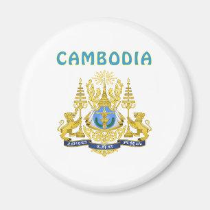 Kambodscha-Wappen Magnet