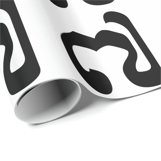 Kambodschaner Nr. 7 / Sieben / ៧ (Pram Pi) Khmer Geschenkpapier (Rolleneckpunkt)