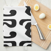 Kambodschaner Nr. 7 / Sieben / ៧ (Pram Pi) Khmer Geschirrtuch (Viertel Falte)