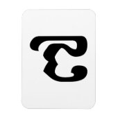 Kambodschaner Nr. 7 / Sieben / ៧ (Pram Pi) Khmer Magnet (Vertikal)