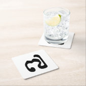 Kambodschaner Nr. 7 / Sieben / ៧ (Pram Pi) Khmer Rechteckiger Pappuntersetzer (Vor Ort)