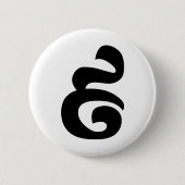 Kambodschaner Nr. 9 / Nine / ៩ (Pram Buen) Khmer Button (Vorderseite)