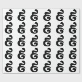 Kambodschaner Nr. 9 / Nine / ៩ (Pram Buen) Khmer Geschenkpapier (Flach)