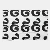 Kambodschaner Nr. 9 / Nine / ៩ (Pram Buen) Khmer Geschirrtuch (Horizontal)