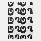 Kambodschaner Nr. 9 / Nine / ៩ (Pram Buen) Khmer Geschirrtuch (Vertikal)