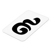 Kambodschaner Nr. 9 / Nine / ៩ (Pram Buen) Khmer Magnet (Linke Seite)