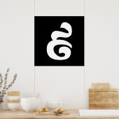 Kambodschaner Nr. 9 / Nine / ៩ (Pram Buen) Khmer Poster (Küche)