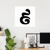 Kambodschaner Nr. 9 / Nine / ៩ (Pram Buen) Khmer Poster (Heimbüro)