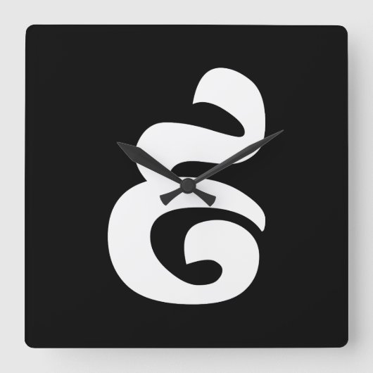 Kambodschaner Nr. 9 / Nine / ៩ (Pram Buen) Khmer Quadratische Wanduhr (Vorderseite)