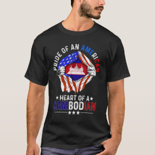 Kambodschanisch Amerikanisch Amerika Stolz Ausland T-Shirt