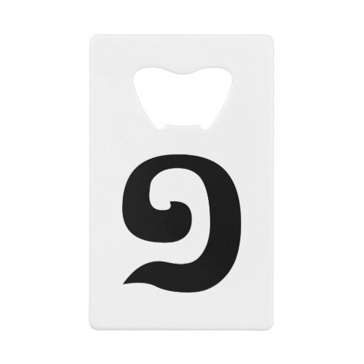 Kambodschanisch Nummer 1 / Eins / ១ (Mulah, a. a. Kreditkarten Flaschenöffner (Vorderseite)
