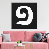 Kambodschanisch Nummer 1 / Eins / ១ (Mulah, a. a. Leinwanddruck (Insitu (Wohnzimmer))