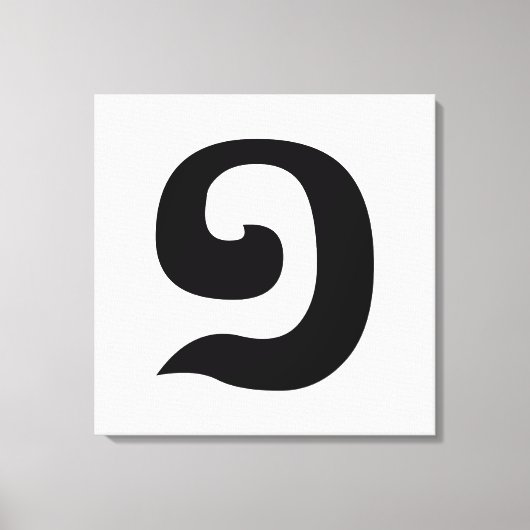 Kambodschanisch Nummer 1 / Eins / ១ (Mulah, a. a. Leinwanddruck (Vorderseite)