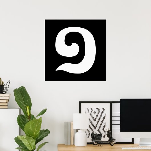 Kambodschanisch Nummer 1 / Eins / ១ (Mulah, a. a. Poster (Heimbüro)