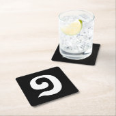 Kambodschanisch Nummer 1 / Eins / ១ (Mulah, a. a. Rechteckiger Pappuntersetzer (Vor Ort)