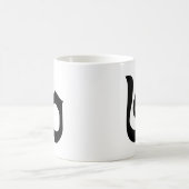 Kambodschanisch Nummer 2 / Zwei / ២ (Pi) Khmer Kaffeetasse (Mittel)