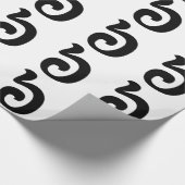 Kambodschanisch Nummer 6 / Sechs / ៦ (Pram Mulah)  Geschenkpapier (Ecke)