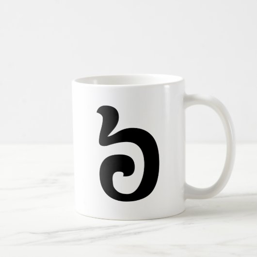 Kambodschanisch Nummer 6 / Sechs / ៦ (Pram Mulah)  Kaffeetasse (Rechts)