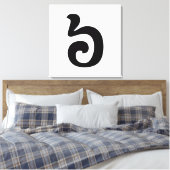 Kambodschanisch Nummer 6 / Sechs / ៦ (Pram Mulah) Leinwanddruck (Insitu (Schlafzimmer))