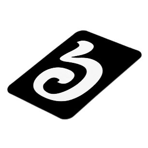 Kambodschanisch Nummer 6 / Sechs / ៦ (Pram Mulah)  Magnet