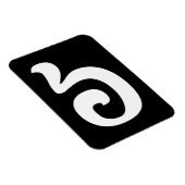 Kambodschanisch Nummer 6 / Sechs / ៦ (Pram Mulah) Magnet (Rechte Seite)