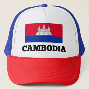 kambodschanische Flagge Truckerkappe