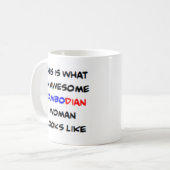 kambodschanische Frau, großartig Kaffeetasse (Vorderseite Links)