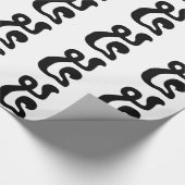 Kambodschanische Nummer 5 / Fünf / ៥ (Pram) Khmer Geschenkpapier (Ecke)