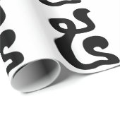 Kambodschanische Nummer 5 / Fünf / ៥ (Pram) Khmer Geschenkpapier (Rolleneckpunkt)