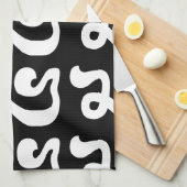 Kambodschanische Nummer 5 / Fünf / ៥ (Pram) Khmer  Geschirrtuch (Viertel Falte)