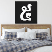 Kambodschanische Nummer 5 / Fünf / ៥ (Pram) Khmer  Leinwanddruck (Insitu (Schlafzimmer))