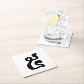 Kambodschanische Nummer 5 / Fünf / ៥ (Pram) Khmer Rechteckiger Pappuntersetzer (Vor Ort)