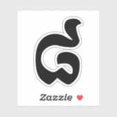 Kambodschanische Nummer 8 / Acht / ៨ (Pram Bei) Kh Aufkleber (Blatt)