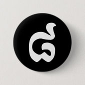 Kambodschanische Nummer 8 / Acht / ៨ (Pram Bei) Kh Button (Vorderseite)