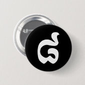 Kambodschanische Nummer 8 / Acht / ៨ (Pram Bei) Kh Button (Vorne & Hinten)