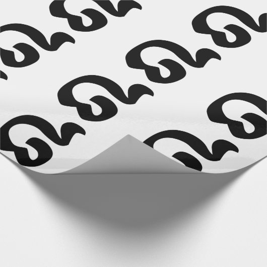 Kambodschanische Nummer 8 / Acht / ៨ (Pram Bei) Kh Geschenkpapier (Ecke)