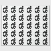 Kambodschanische Nummer 8 / Acht / ៨ (Pram Bei) Kh Geschenkpapier (Flach)